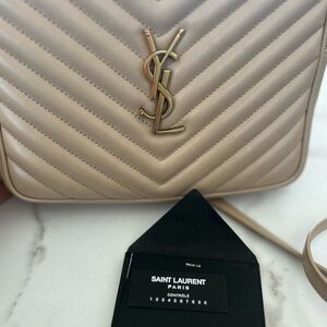 YSL Lou camera bag quilted leather